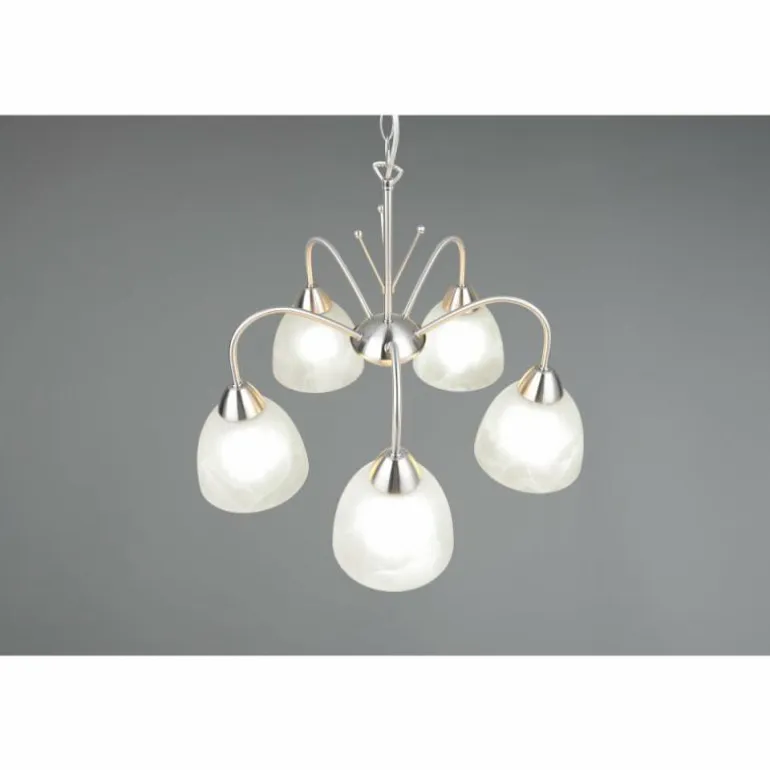 DOBBY Suspension Luminaires Reality Nickel mat, 5 lumières
