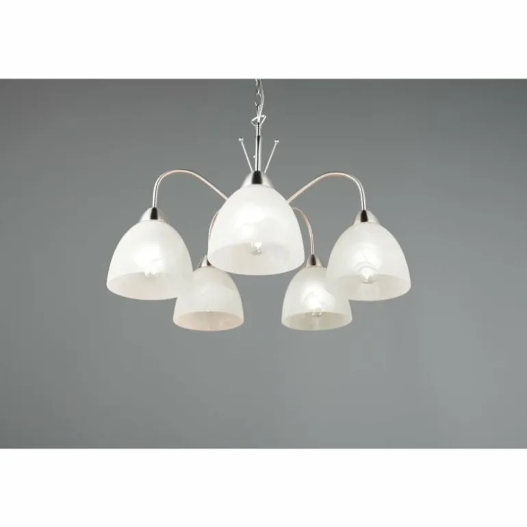 DOBBY Suspension Luminaires Reality Nickel mat, 5 lumières