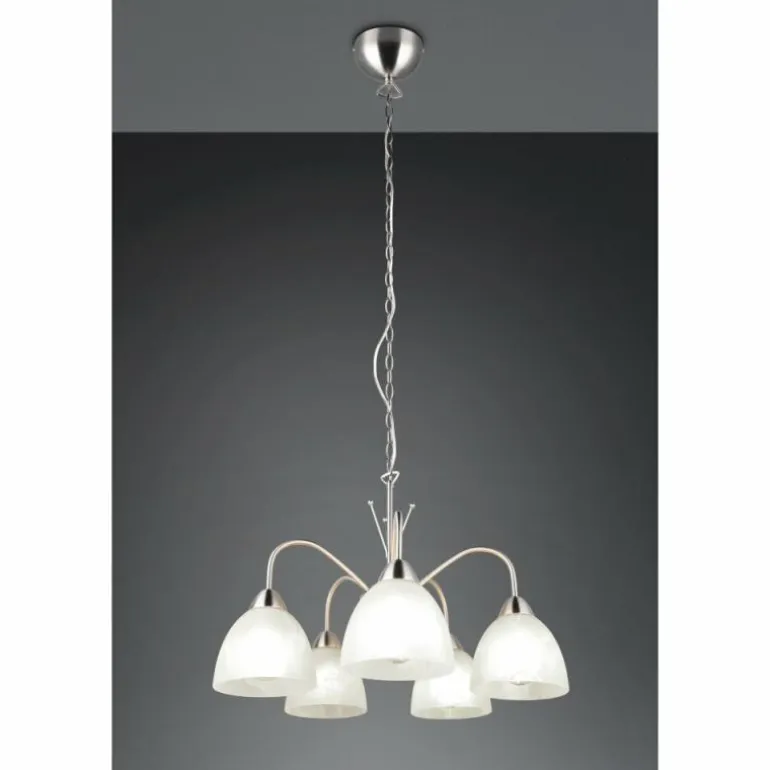 DOBBY Suspension Luminaires Reality Nickel mat, 5 lumières