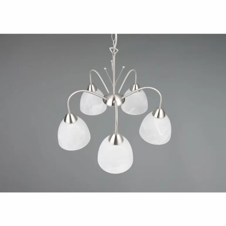 DOBBY Suspension Luminaires Reality Nickel mat, 5 lumières