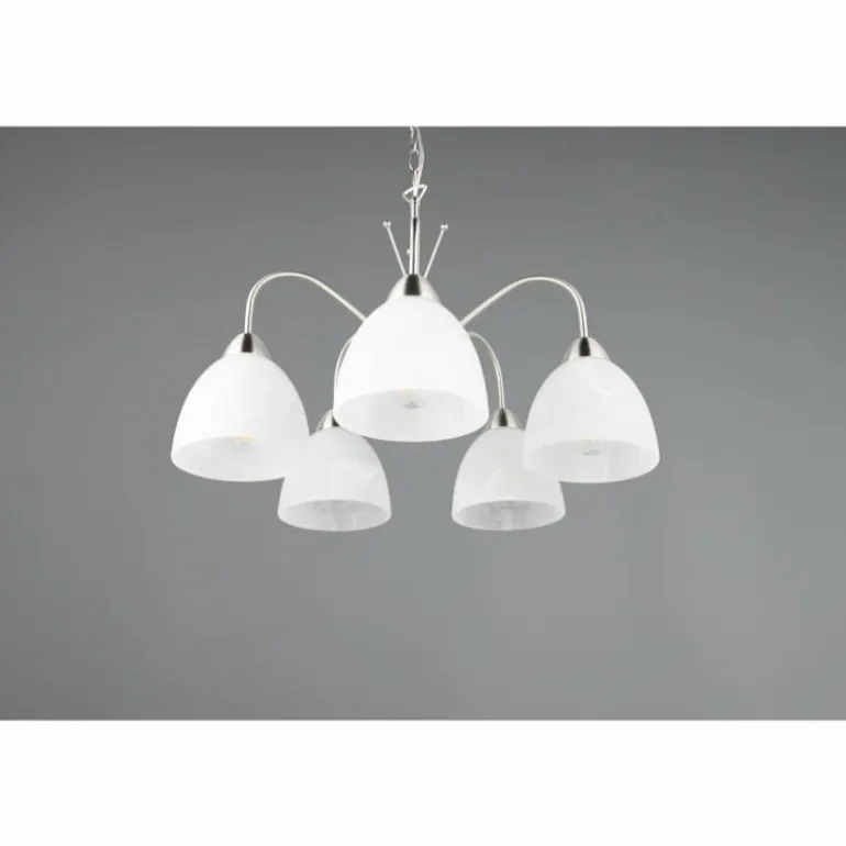DOBBY Suspension Luminaires Reality Nickel mat, 5 lumières