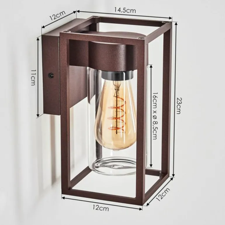 Doninhas Lampe murale d´extérieur Rouille, 1 lumière