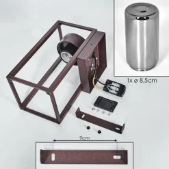 Doninhas Lampe murale d´extérieur Rouille, 1 lumière