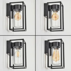Doninhas Lampe murale d´extérieur Noir, 1 lumière