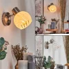Dysted Boule lumineuse, Applique murale, Spot mural Nickel mat, 1 lumière