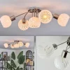 Dysted Plafonnier, Boule lumineuse Nickel mat, 5 lumières