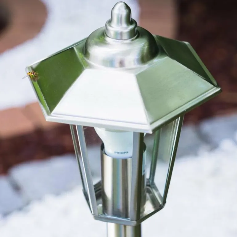 Eclairage de chemin Moskau Acier inoxydable, 1 lumière