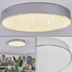 Elmar Plafonnier LED Argenté, 1 lumière
