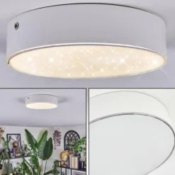 Elmar Plafonnier LED Blanc, 1 lumière