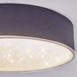 Elmar Plafonnier LED Noir, 1 lumière