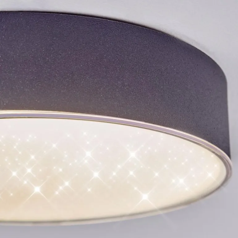 Elmar Plafonnier LED Noir, 1 lumière