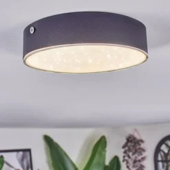 Elmar Plafonnier LED Noir, 1 lumière