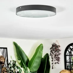 Elmar Plafonnier LED Noir, 1 lumière