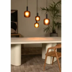 ELOISE Suspension Luminaires Lucide Noir, 4 lumières