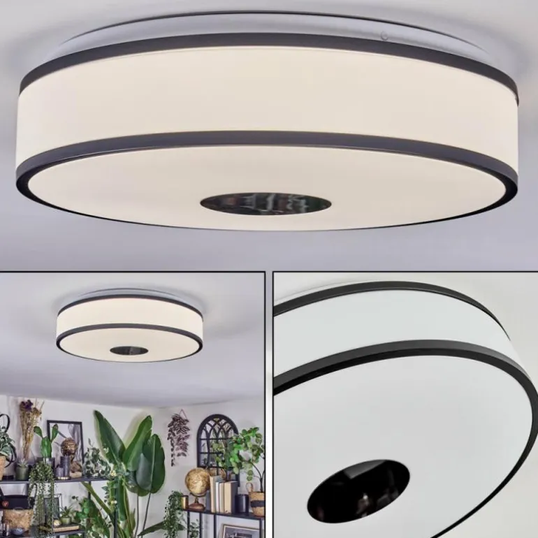 Elran Plafonnier LED Blanc, 1 lumière
