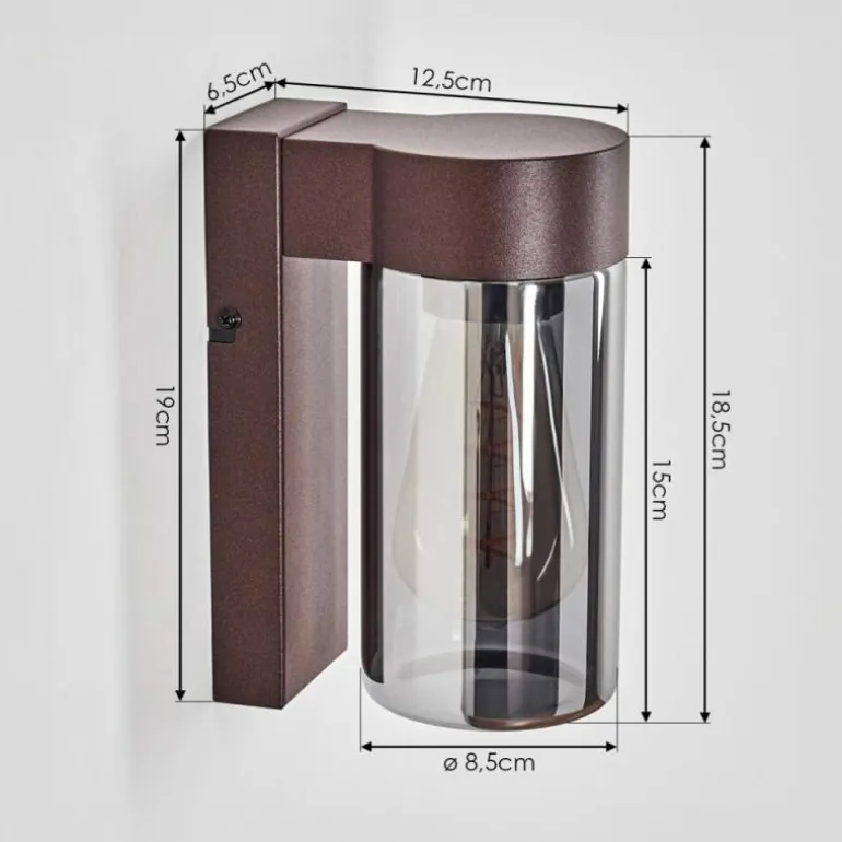 Encoberta Lampe murale d´extérieur Rouille, 1 lumière