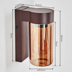 Encoberta Lampe murale d´extérieur Rouille, 1 lumière