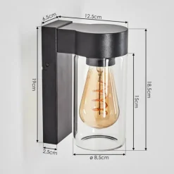 Encoberta Lampe murale d´extérieur Noir, 1 lumière