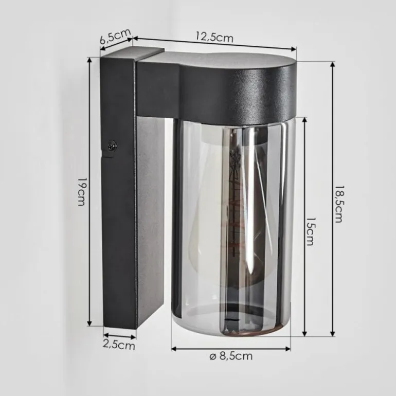 Encoberta Lampe murale d´extérieur Noir, 1 lumière