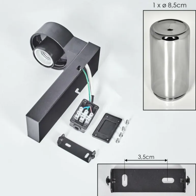Encoberta Lampe murale d´extérieur Noir, 1 lumière