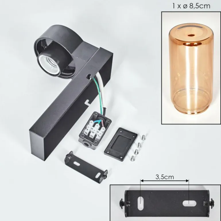 Encoberta Lampe murale d´extérieur Noir, 1 lumière