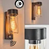 Encoberta Lampe murale d´extérieur Noir, 1 lumière, Détecteur de mouvement