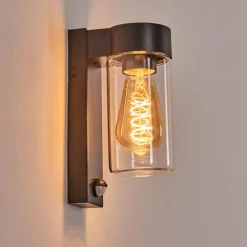 Encoberta Lampe murale d´extérieur Noir, 1 lumière, Détecteur de mouvement