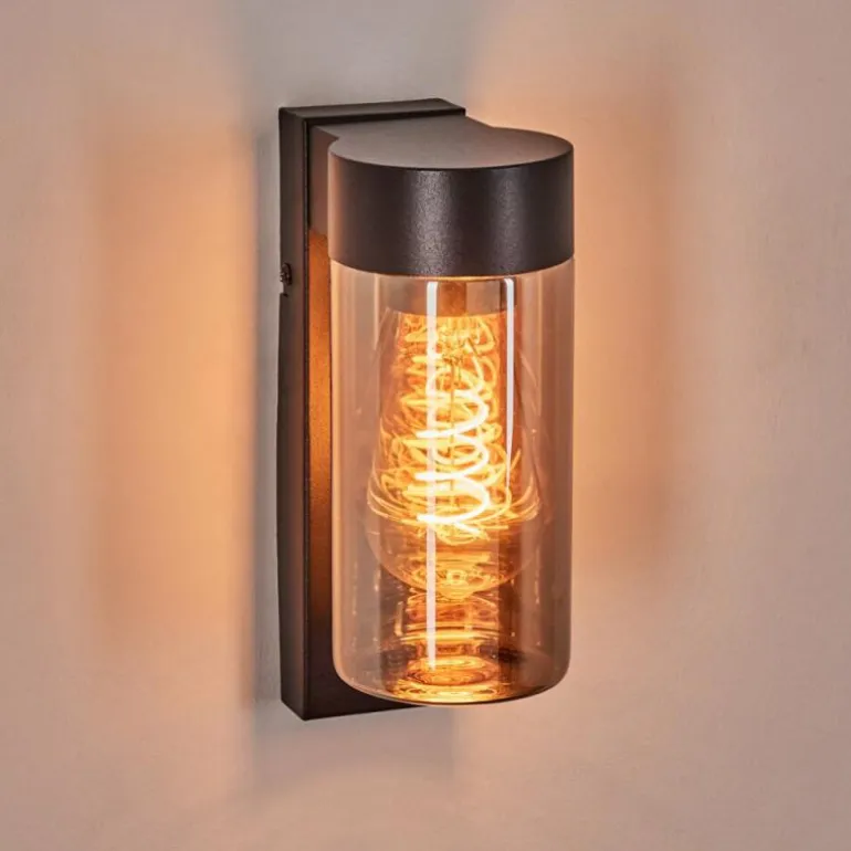 Encoberta Lampe murale d´extérieur Noir, 1 lumière, Détecteur de mouvement