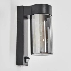 Encoberta Luminaire extérieur, Lampe murale d´extérieur Noir, 1 lumière, Détecteur de mouvement