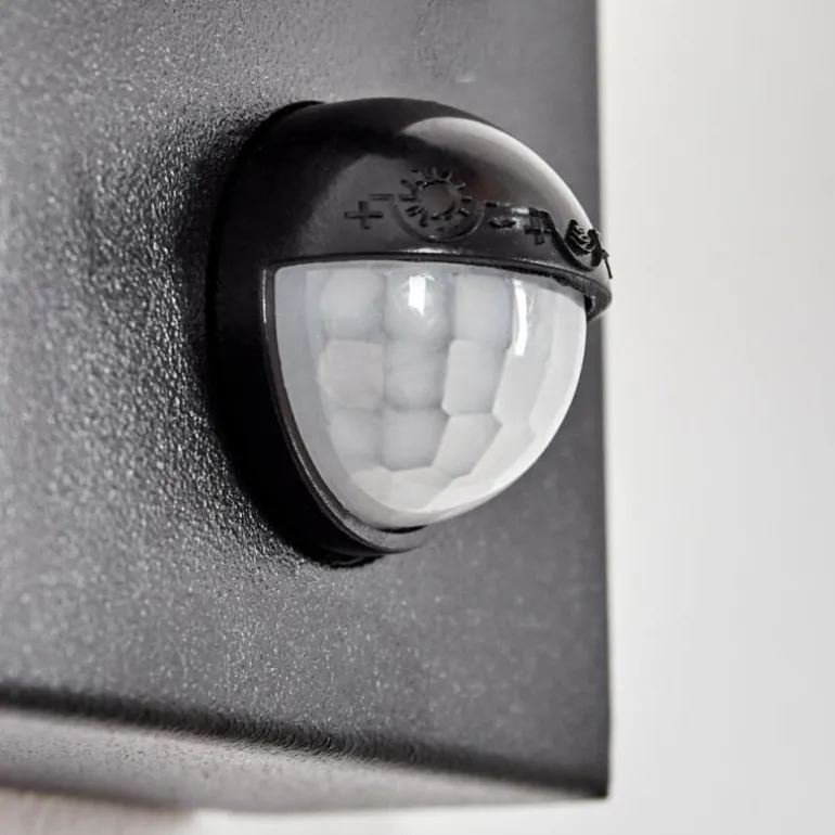 Encoberta Luminaire extérieur, Lampe murale d´extérieur Noir, 1 lumière, Détecteur de mouvement