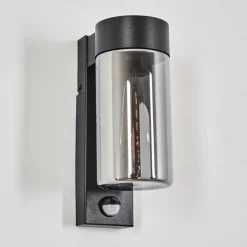 Encoberta Luminaire extérieur, Lampe murale d´extérieur Noir, 1 lumière, Détecteur de mouvement