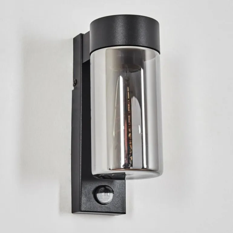 Encoberta Luminaire extérieur, Lampe murale d´extérieur Noir, 1 lumière, Détecteur de mouvement