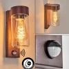 Encoberta Luminaire extérieur, Lampe murale d´extérieur Rouille, 1 lumière, Détecteur de mouvement