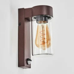 Encoberta Luminaire extérieur, Lampe murale d´extérieur Rouille, 1 lumière, Détecteur de mouvement