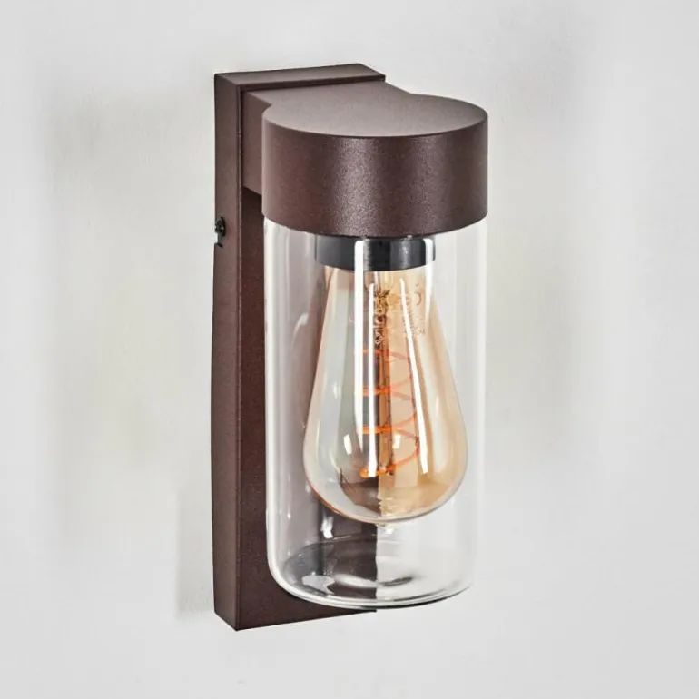 Encoberta Luminaire extérieur, Lampe murale d´extérieur Rouille, 1 lumière, Détecteur de mouvement