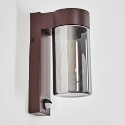 Encoberta Luminaire extérieur, Lampe murale d´extérieur Rouille, 1 lumière, Détecteur de mouvement