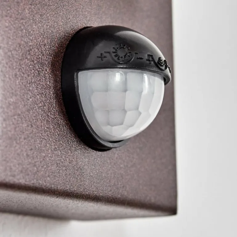 Encoberta Luminaire extérieur, Lampe murale d´extérieur Rouille, 1 lumière, Détecteur de mouvement