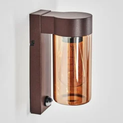 Encoberta Luminaire extérieur, Lampe murale d´extérieur Rouille, 1 lumière, Détecteur de mouvement