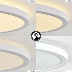 Endrup Plafonnier LED Blanc, 1 lumière
