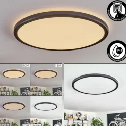 Endrup Plafonnier LED Noir, 1 lumière
