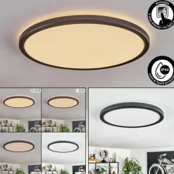 Endrup Plafonnier LED Noir, 1 lumière
