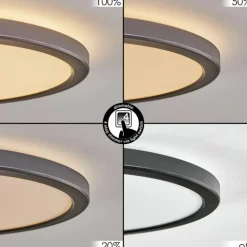 Endrup Plafonnier LED Noir, 1 lumière
