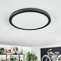Endrup Plafonnier LED Noir, 1 lumière