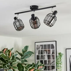 Ennor Plafonnier, Spot de plafond Noir, 3 lumières