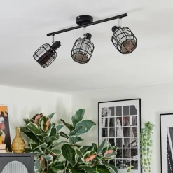 Ennor Plafonnier, Spot de plafond Noir, 3 lumières