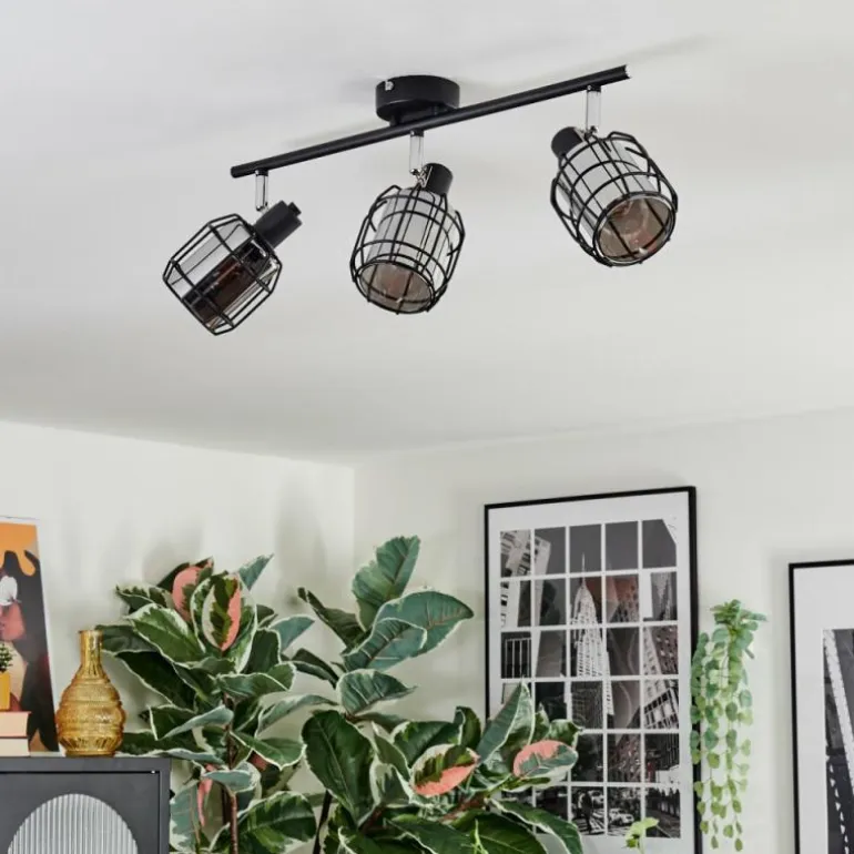 Ennor Plafonnier, Spot de plafond Noir, 3 lumières