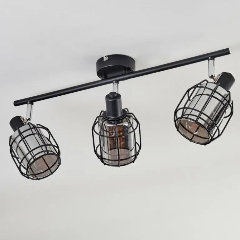 Ennor Plafonnier, Spot de plafond Noir, 3 lumières