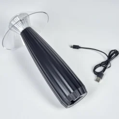 Eryla Lampe de bureau, Lampe à poser LED Noir, 1 lumière