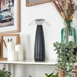 Eryla Lampe de bureau, Lampe à poser LED Noir, 1 lumière