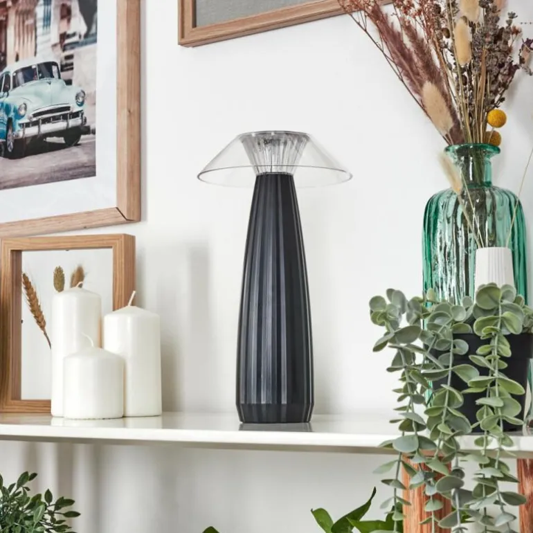 Eryla Lampe de bureau, Lampe à poser LED Noir, 1 lumière